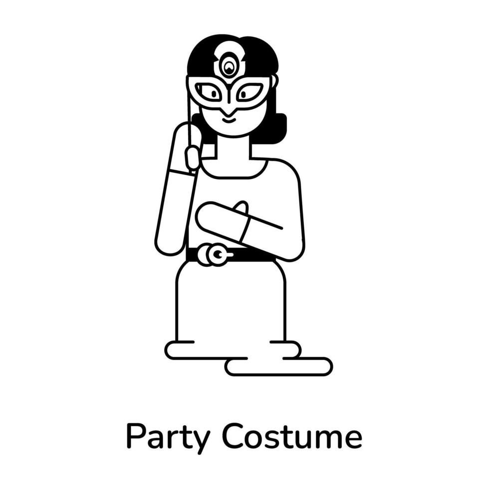 Trendy Party Costume vector