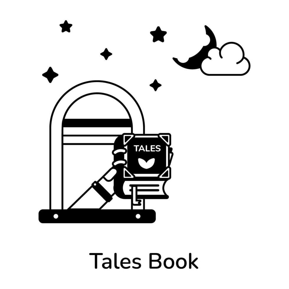 Trendy Tales Book vector