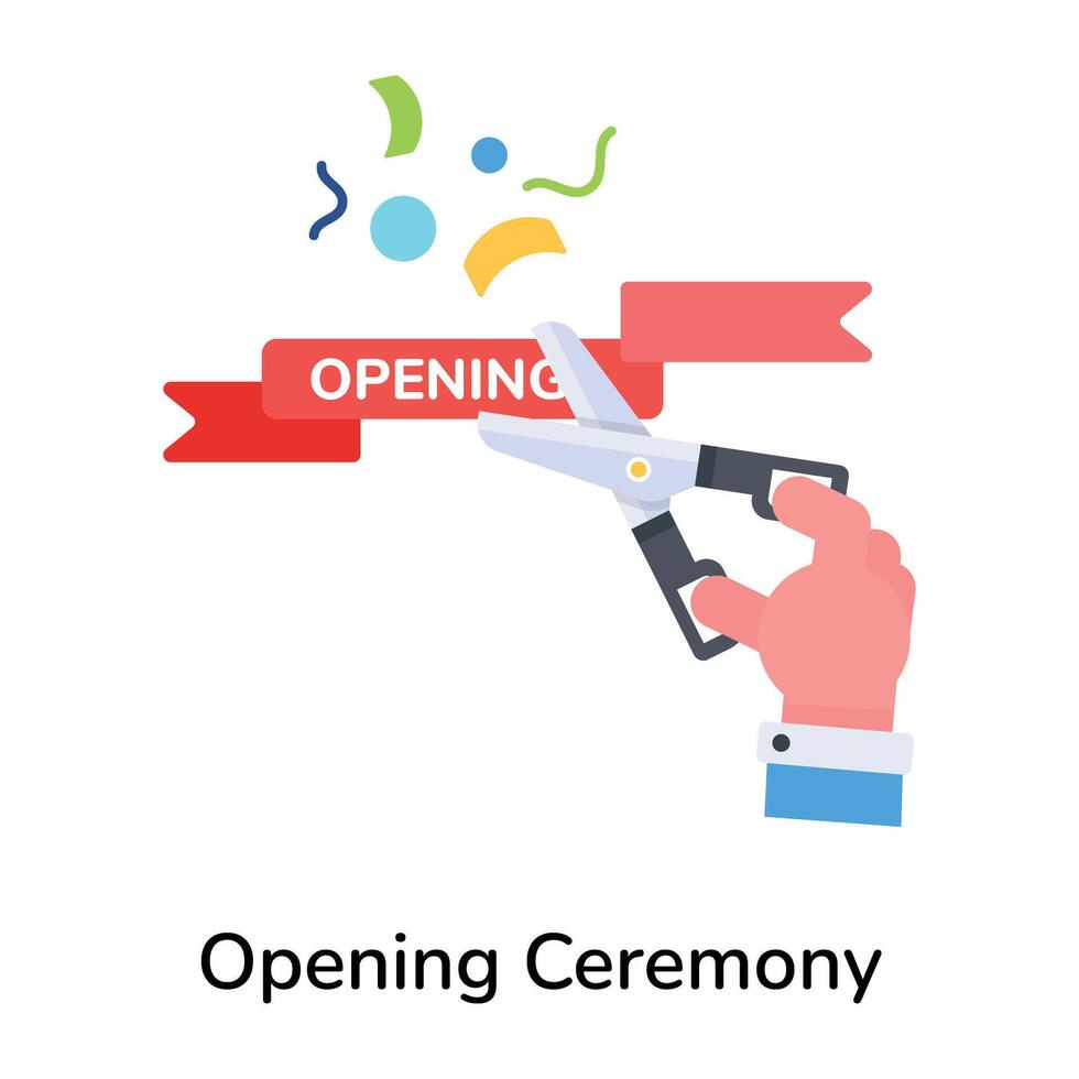 Trendy Opening Ceremony vector