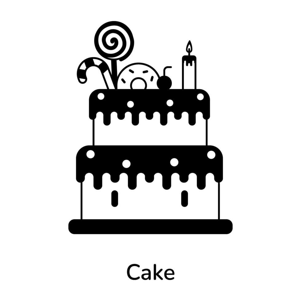 Trendy Cake Concepts vector