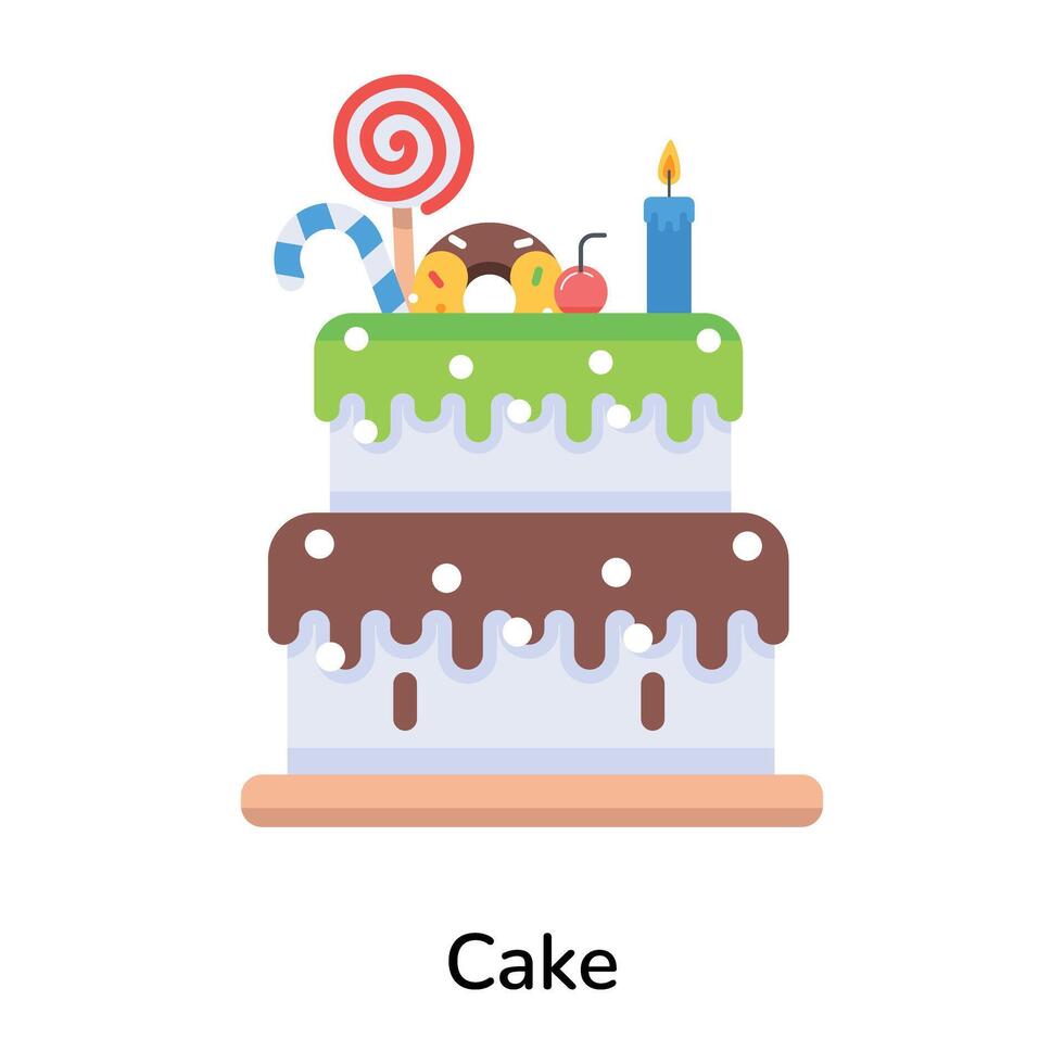 Trendy Cake Concepts vector