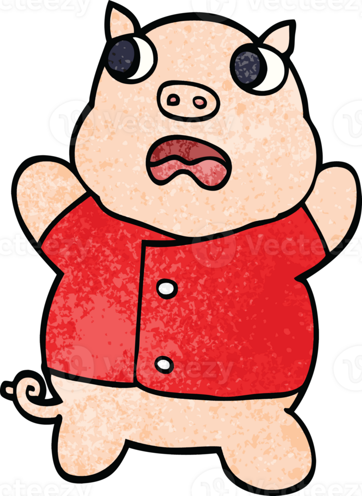 cartoon doodle funny pig png
