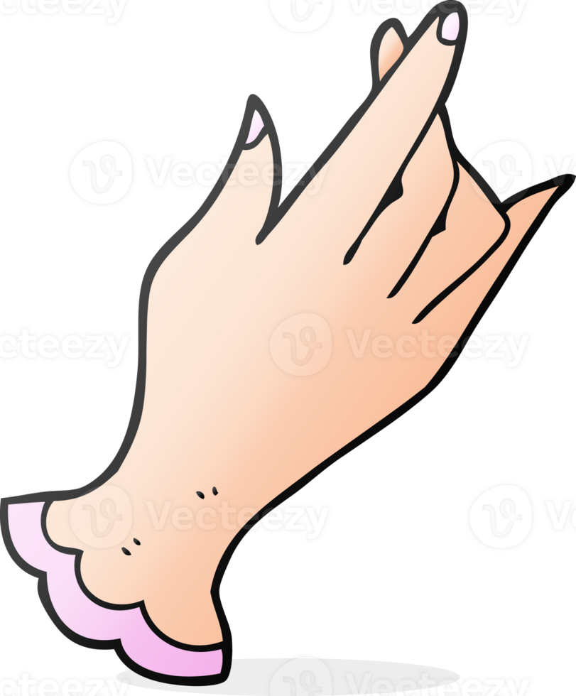 hand drawn cartoon hand png