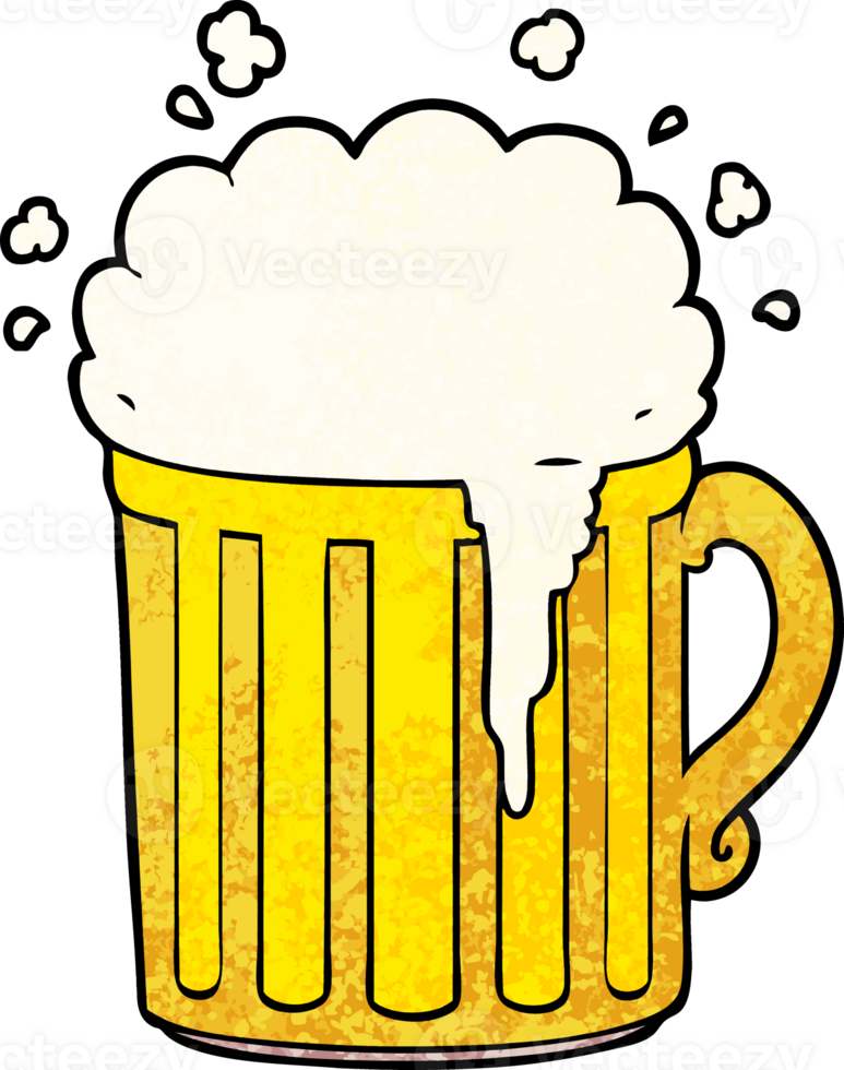 Cartoon-Becher Bier png