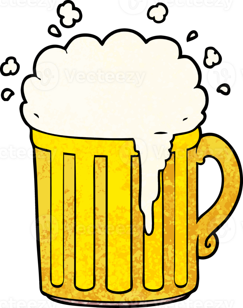 cartoon mug of beer png