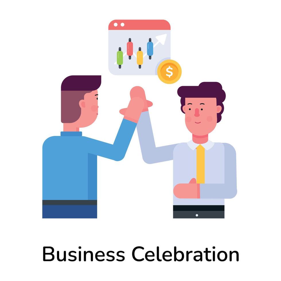 Trendy Business Celebration vector