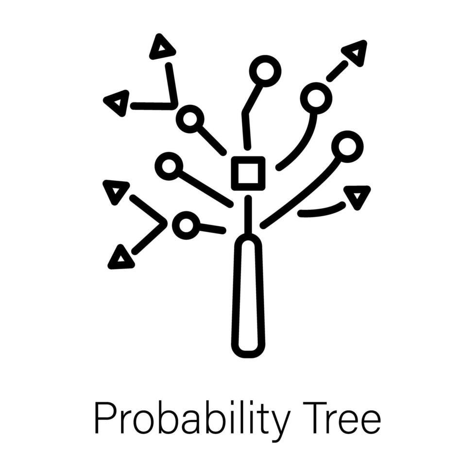 Trendy Probability Tree vector