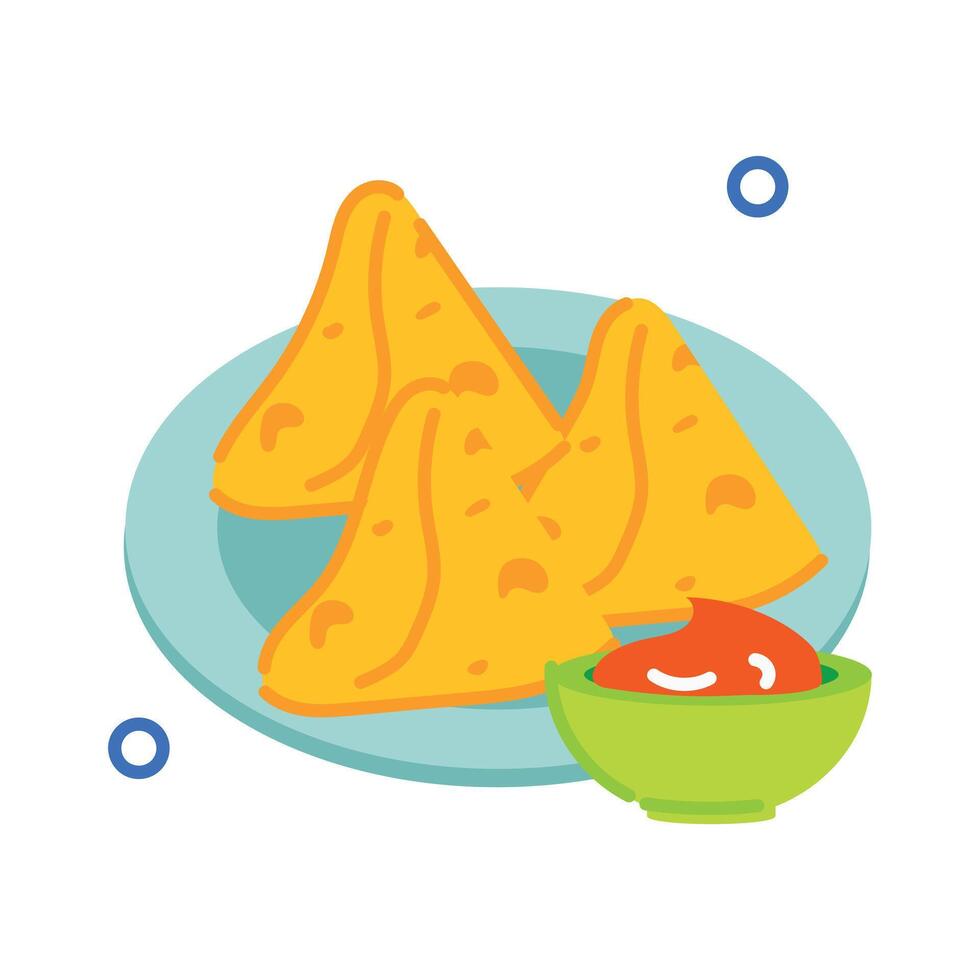 Trendy Stuffed Snack vector