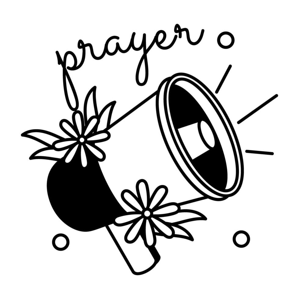 Trendy Prayer Speaker vector