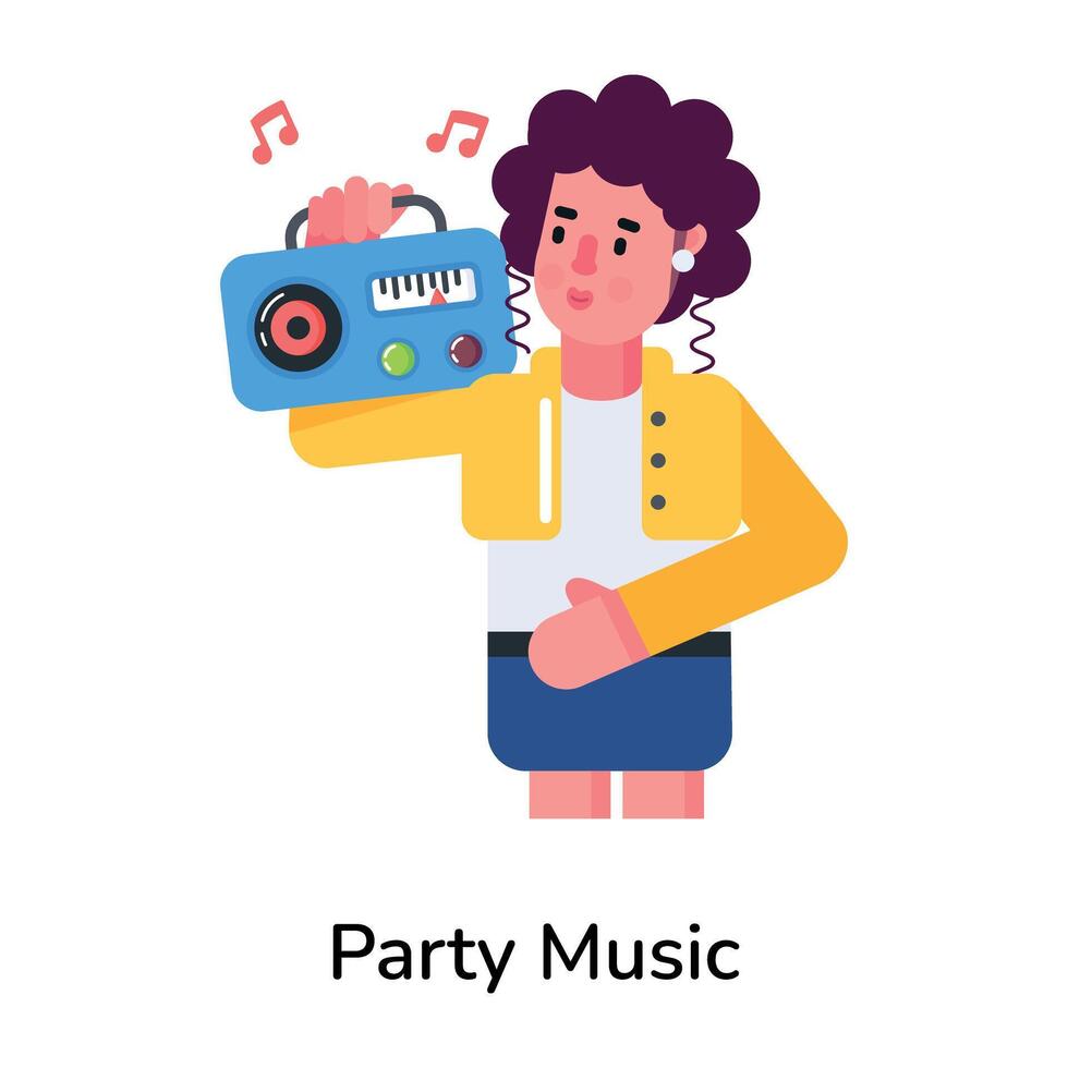 Trendy Party Music vector