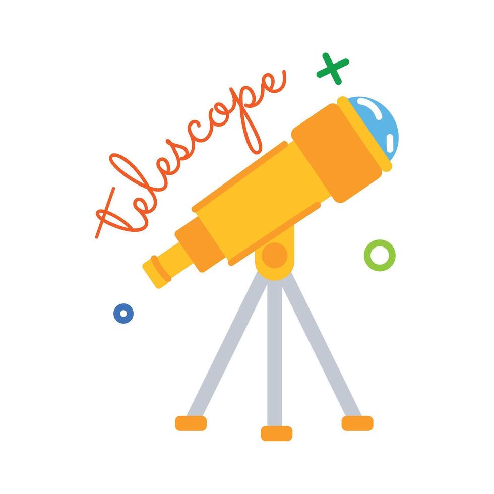 Trendy Telescope Concepts vector