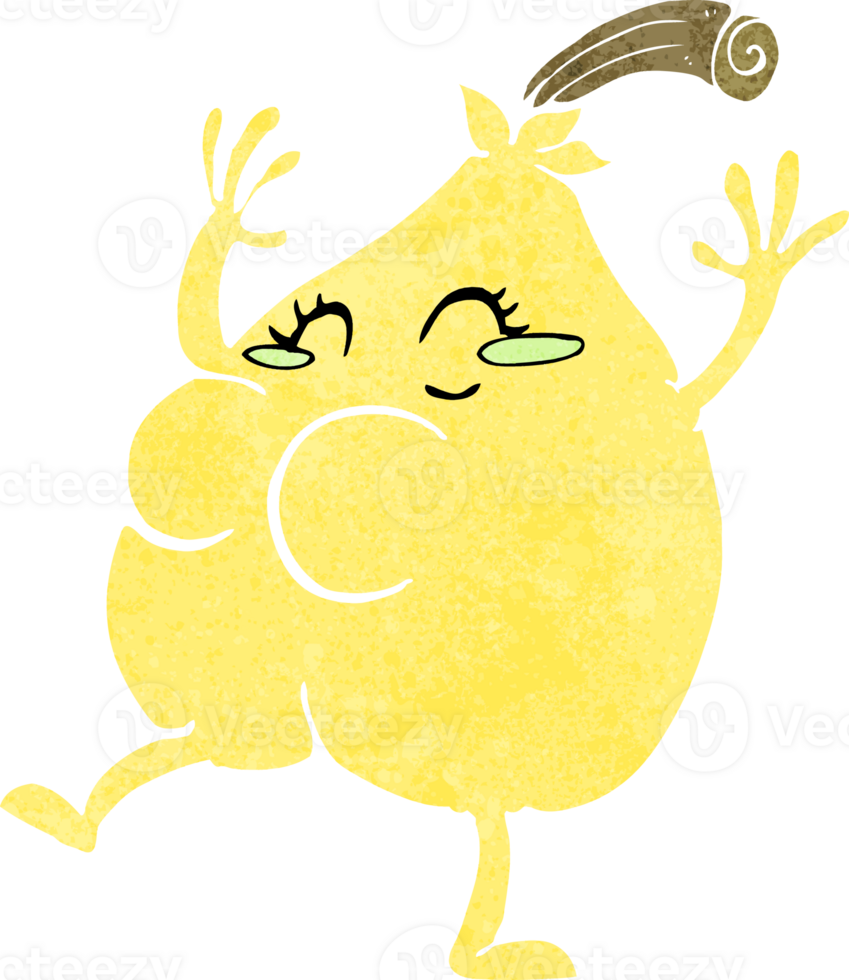 a nice pear cartoon png