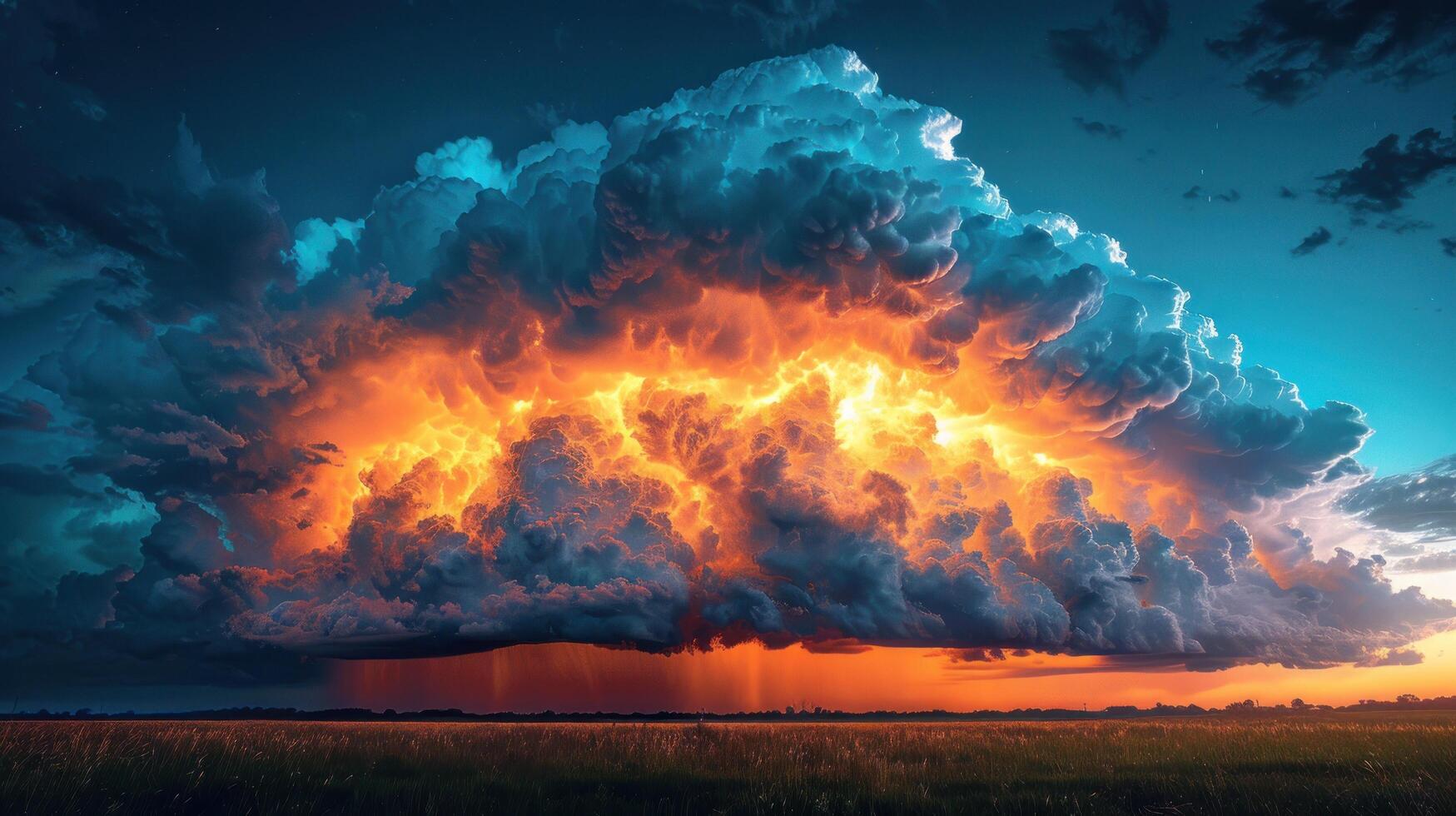 AI generated Large Cloud in Sky photo