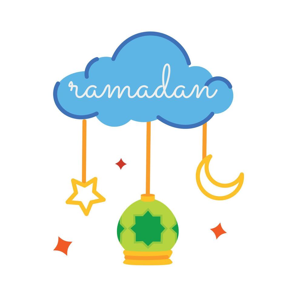 Trendy Ramadan Decor vector