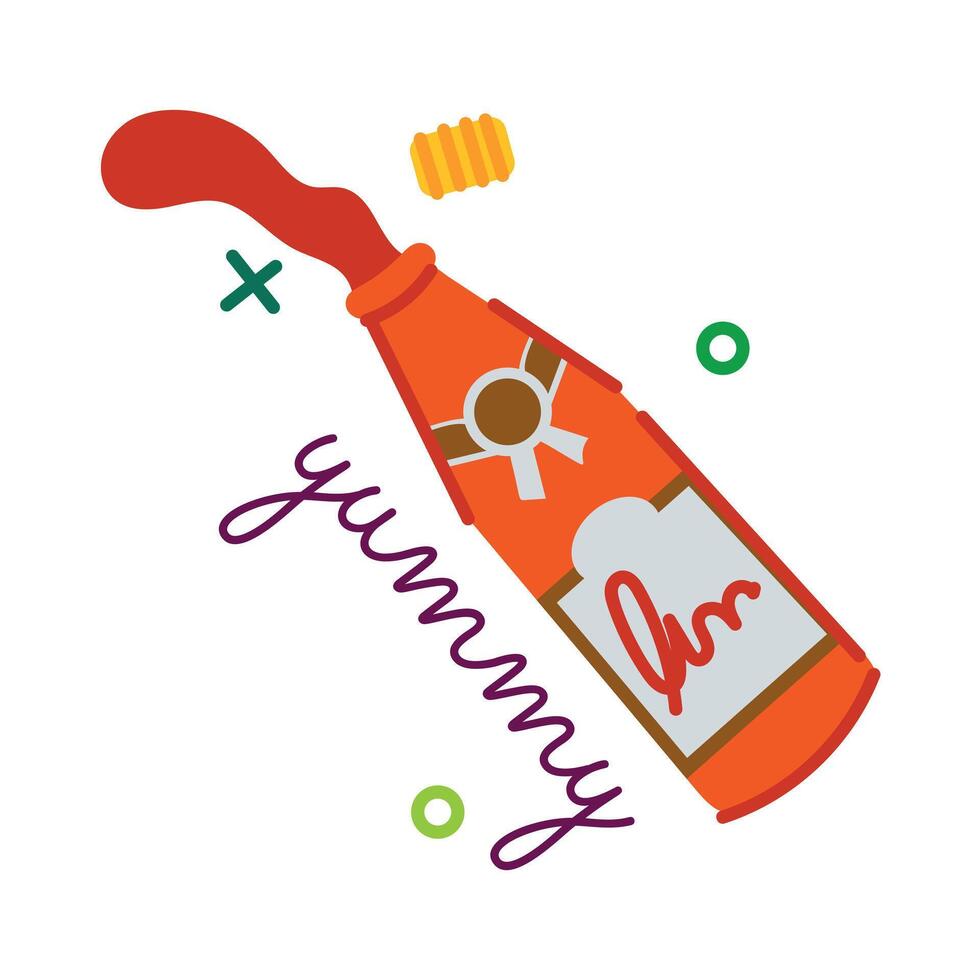 Trendy Ketchup Concepts vector