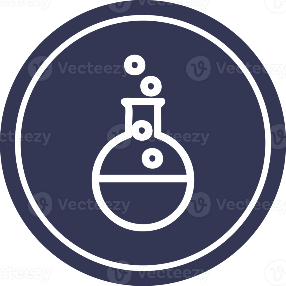 science experiment circular icon symbol png