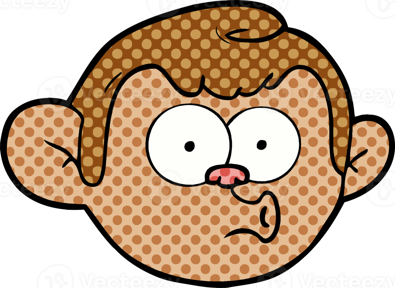 cartoon monkey face 40267292 PNG
