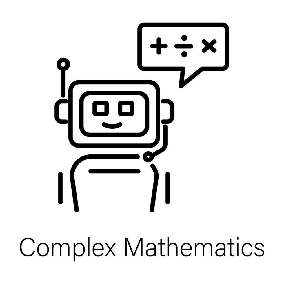 Trendy Complex Mathematics vector
