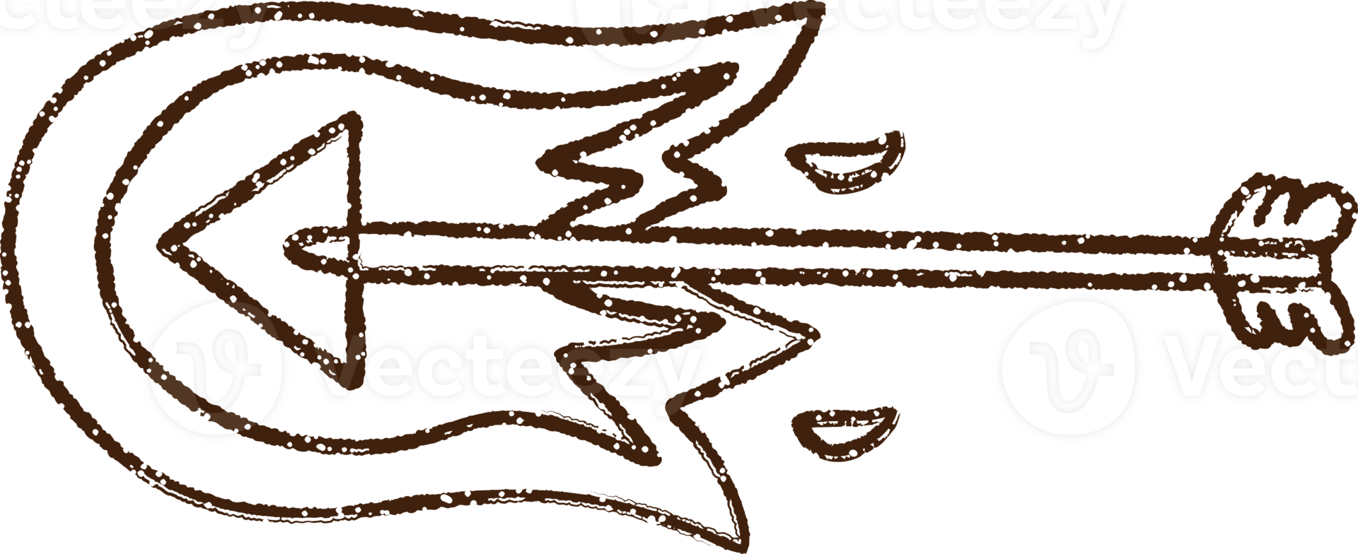 Flaming Arrow Charcoal Drawing png