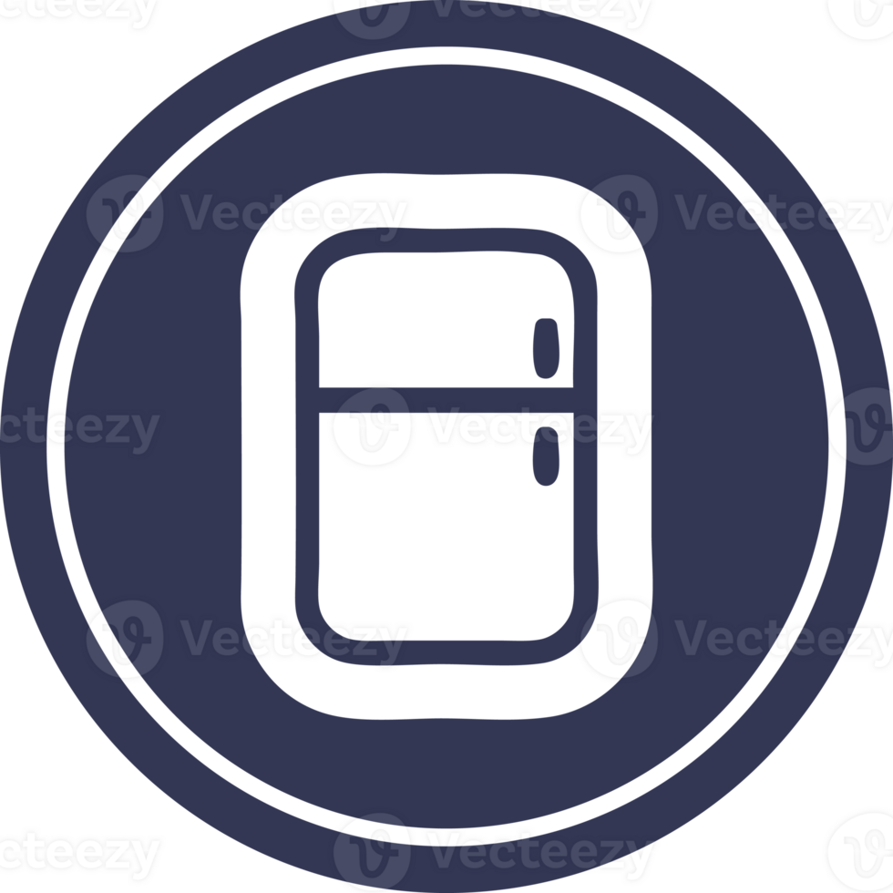 kitchen refrigerator circular icon symbol png
