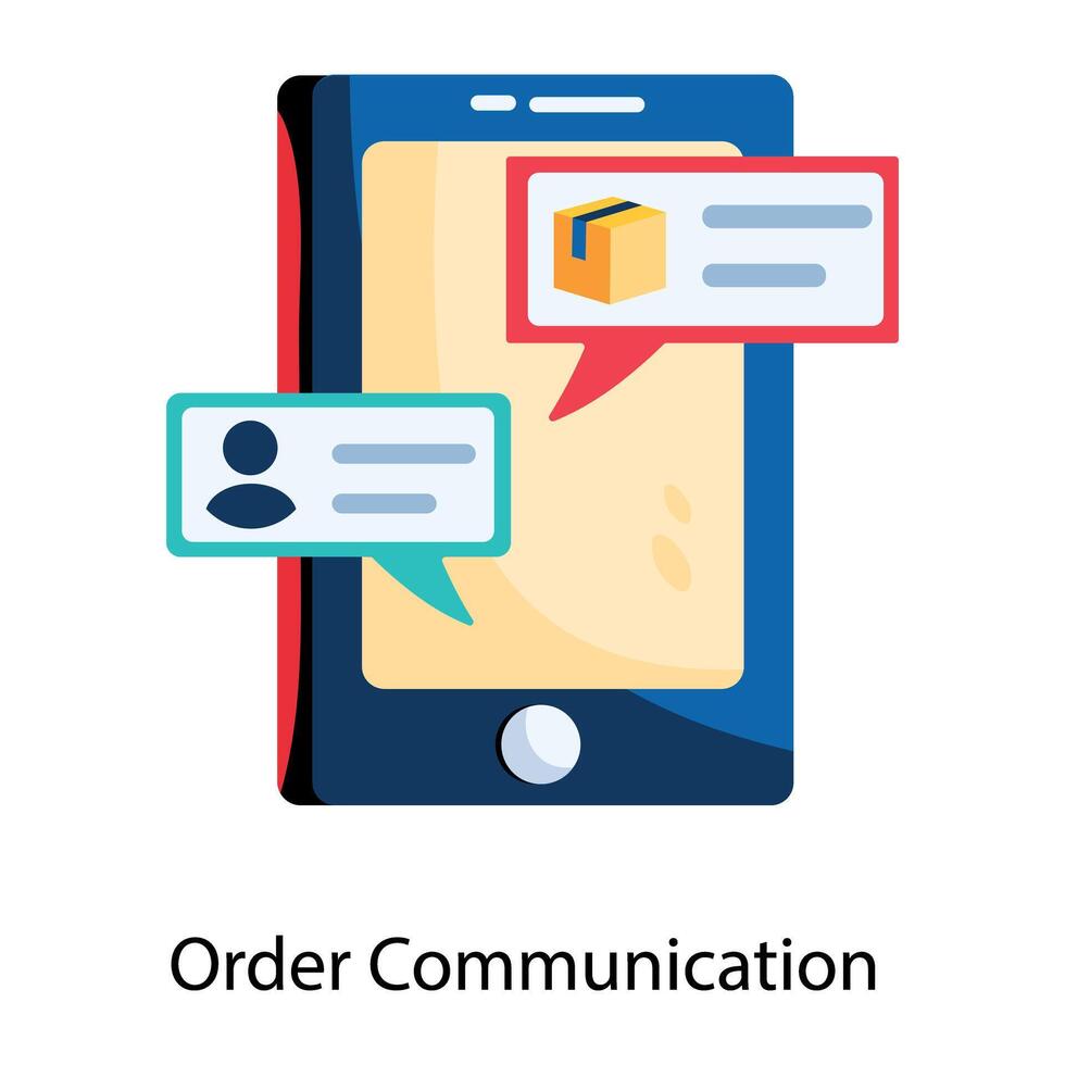 Trendy Order Communication vector