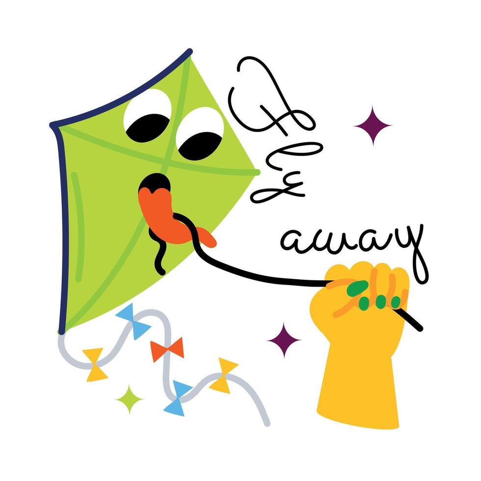 Trendy Fly Away vector