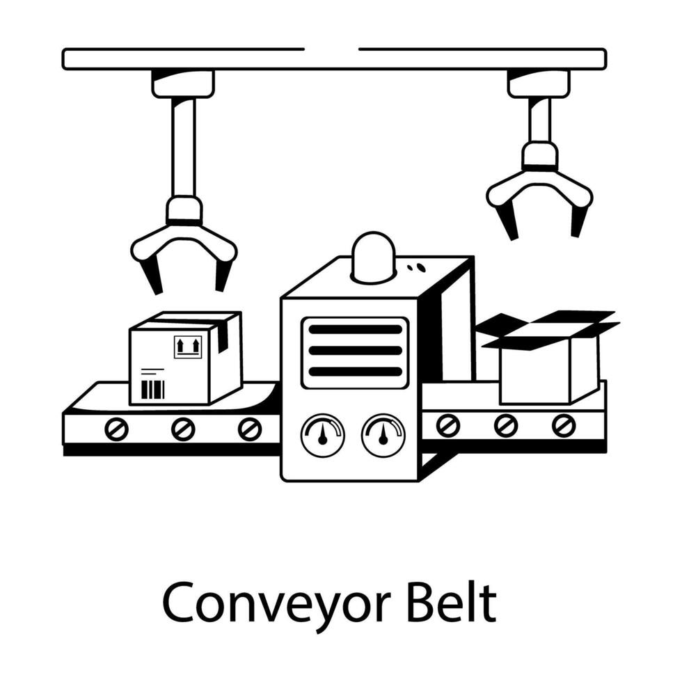 cinta transportadora de moda vector