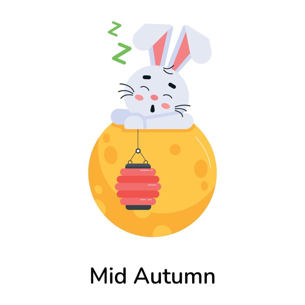 Trendy Mid Autumn vector