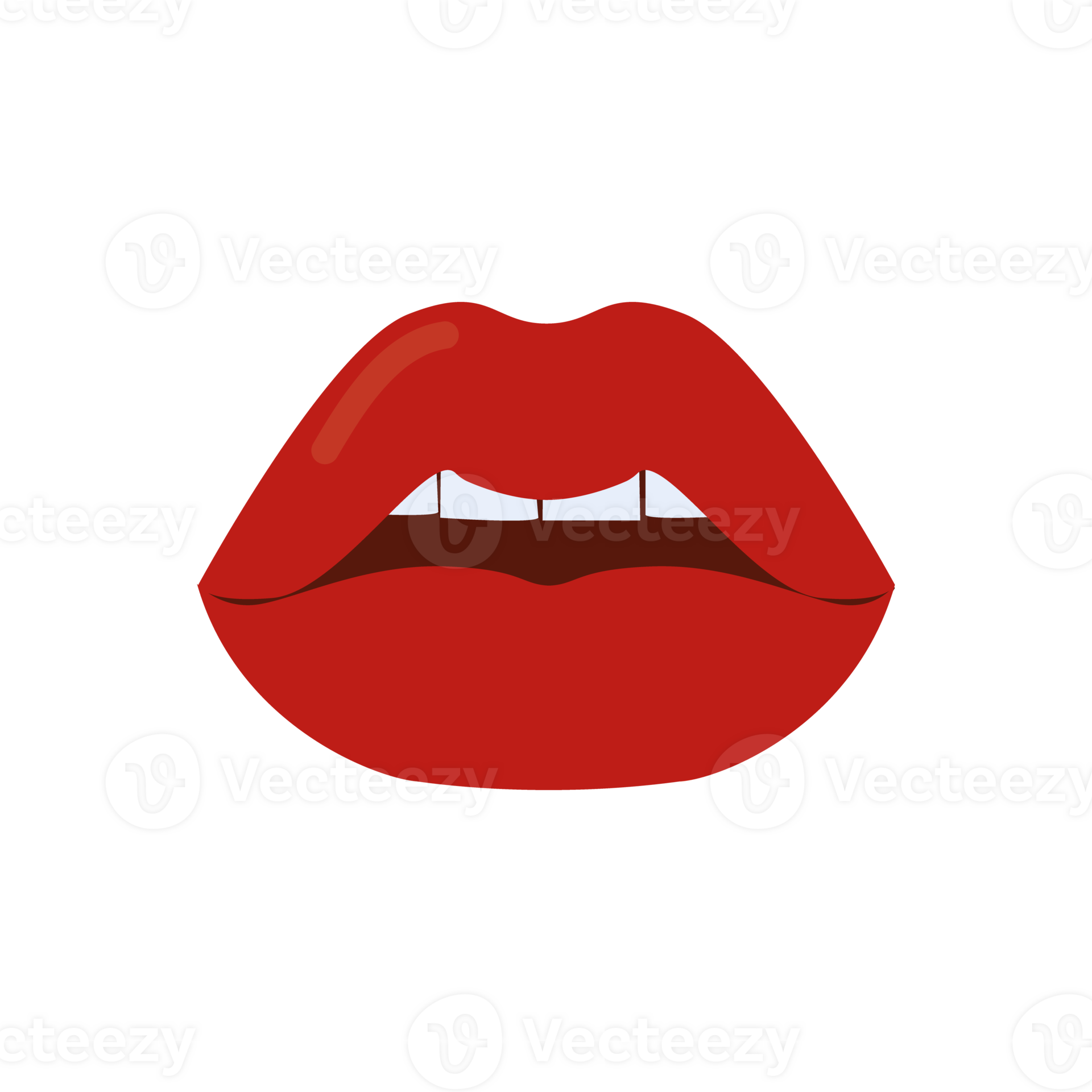 Sexy red lips isolated. 40268131 PNG