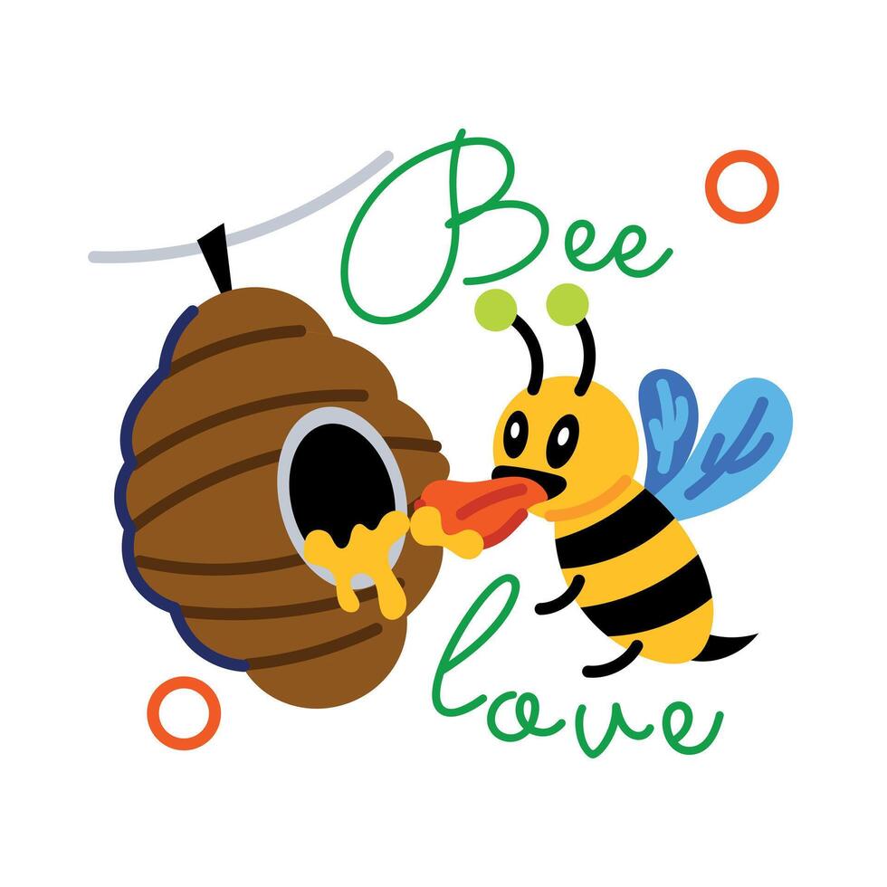 Trendy Beehive Concepts vector