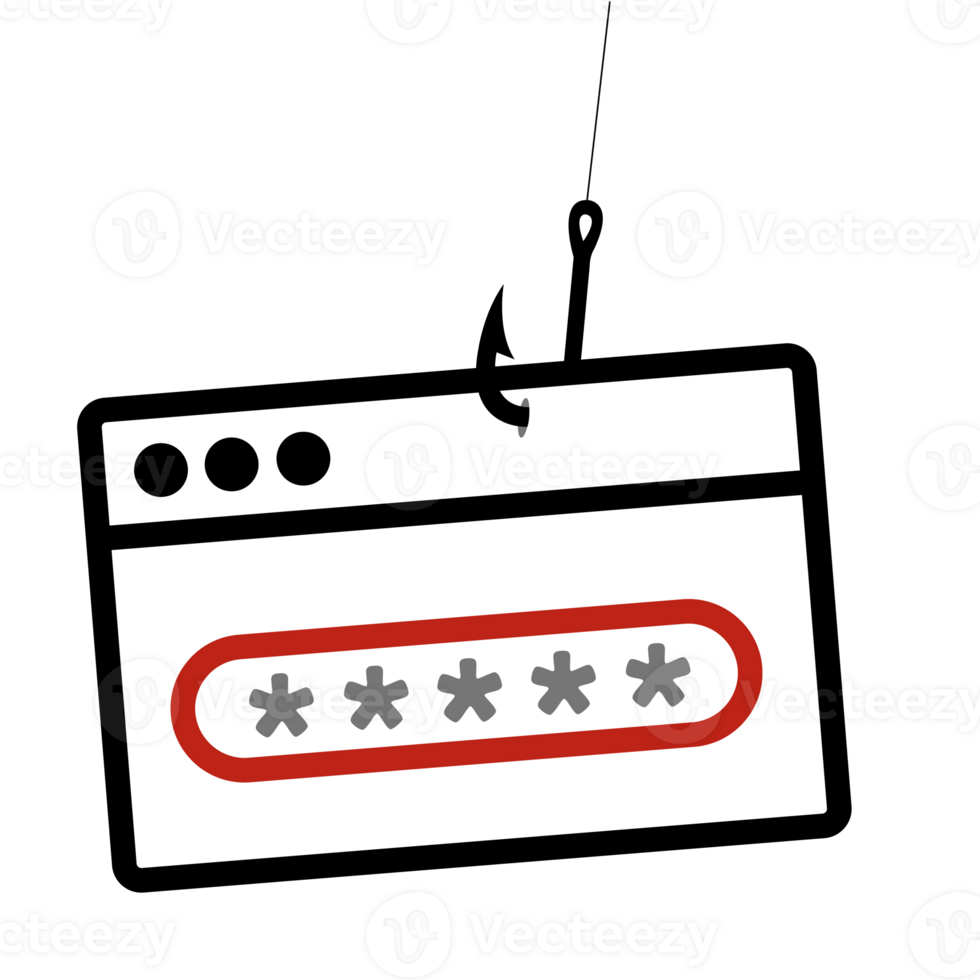 Password phishing line icon, security and hack,  a linear pattern png