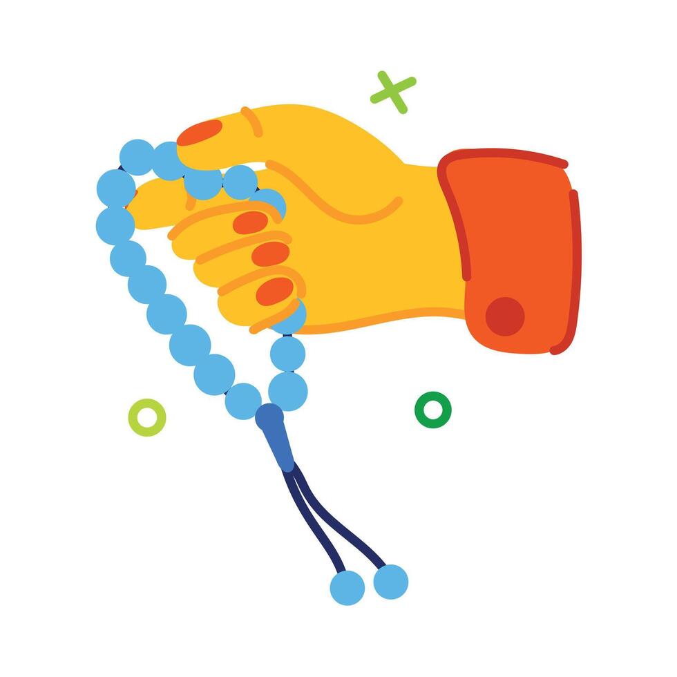 Trendy Prayer Beads vector