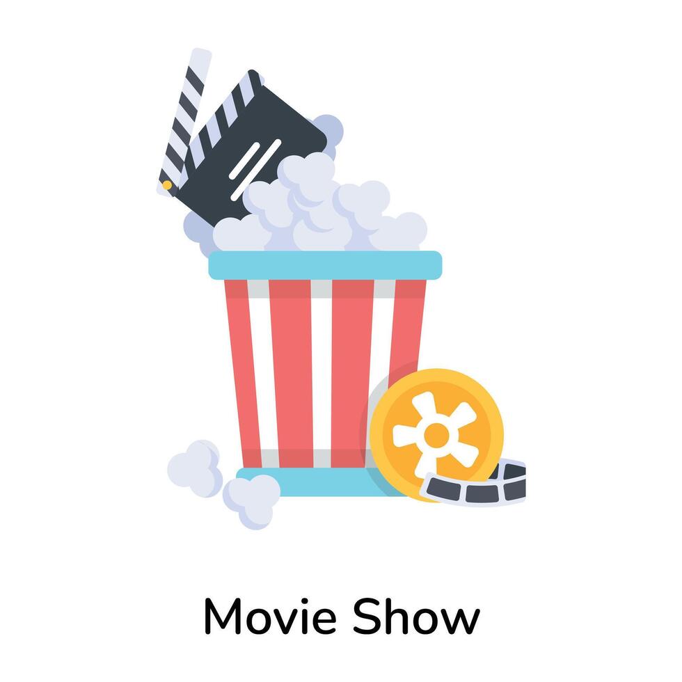 Trendy Movie Show vector