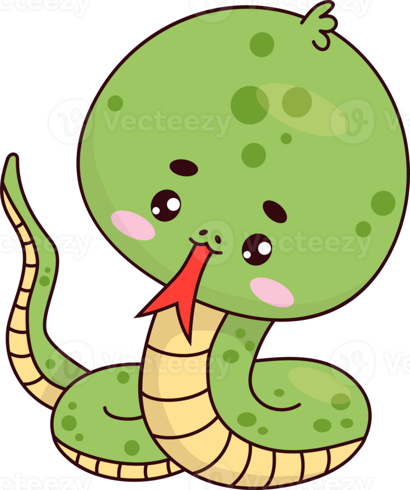 Snake with tongue png