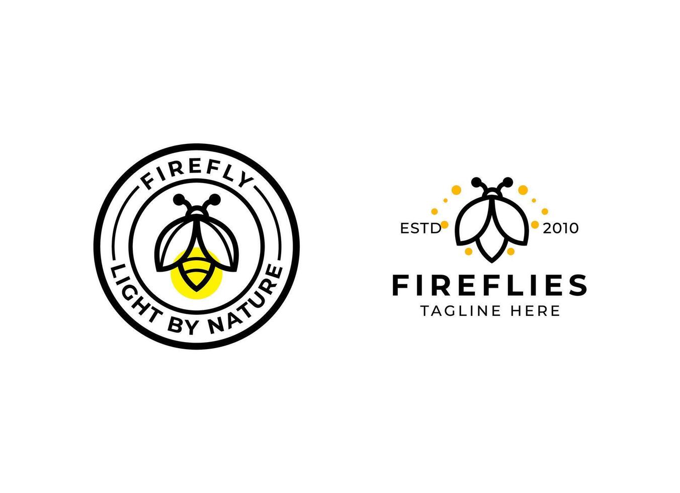 firefly logo vector icon illustration