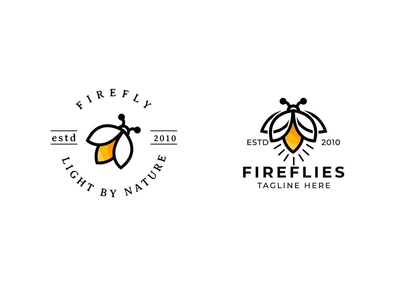 firefly logo vector icon illustration
