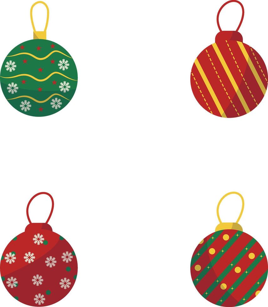 Navidad pelota decoración. para nuevo año modelo antecedentes. vector ilustración