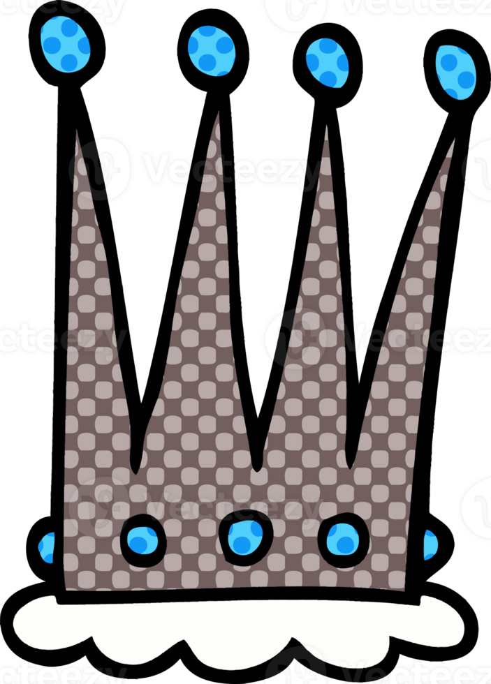 cartoon doodle crown png