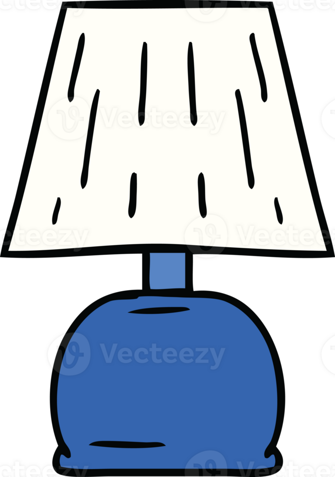 hand drawn cartoon doodle of a bed side lamp png