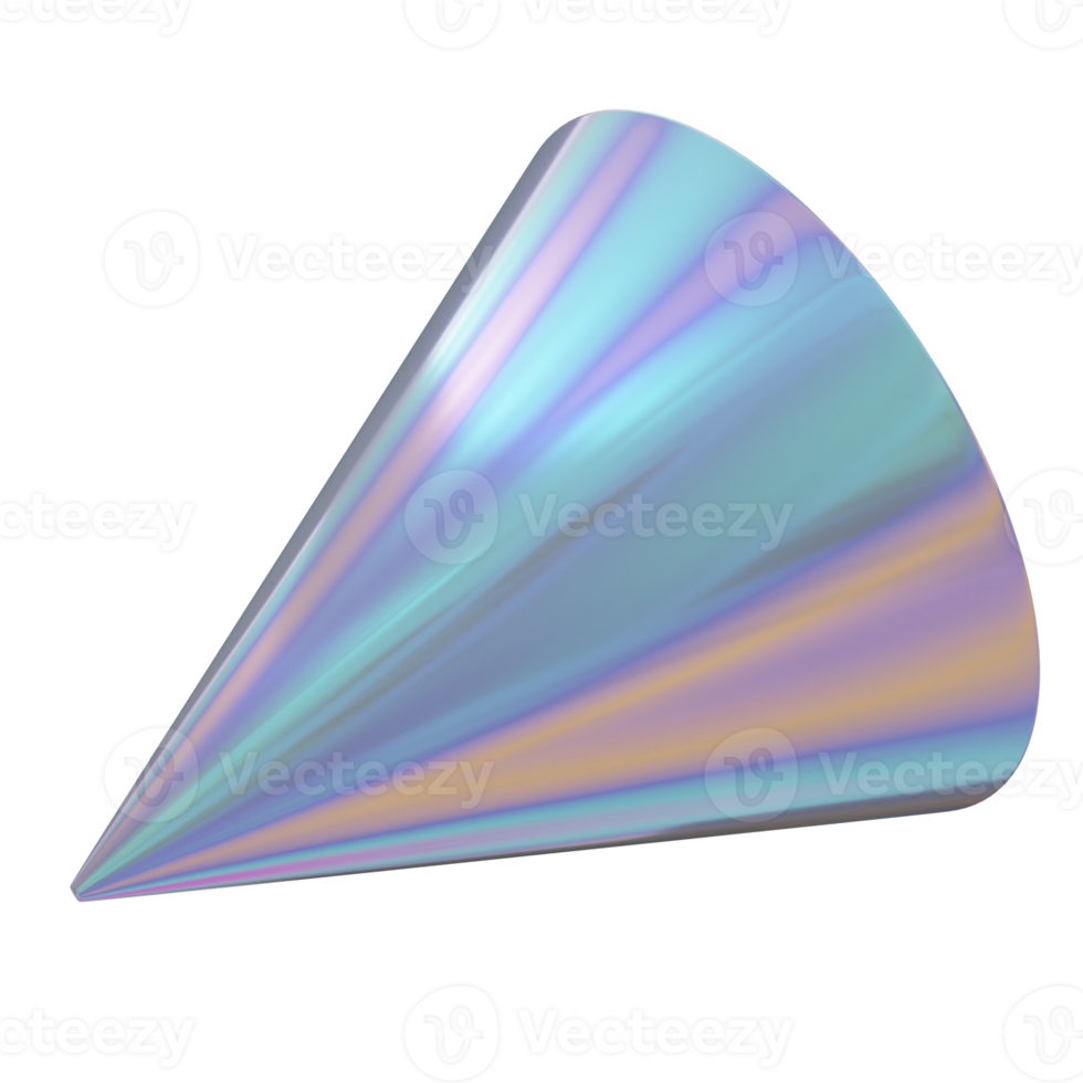 holográfico geomatría formas resumen degradado color icono png