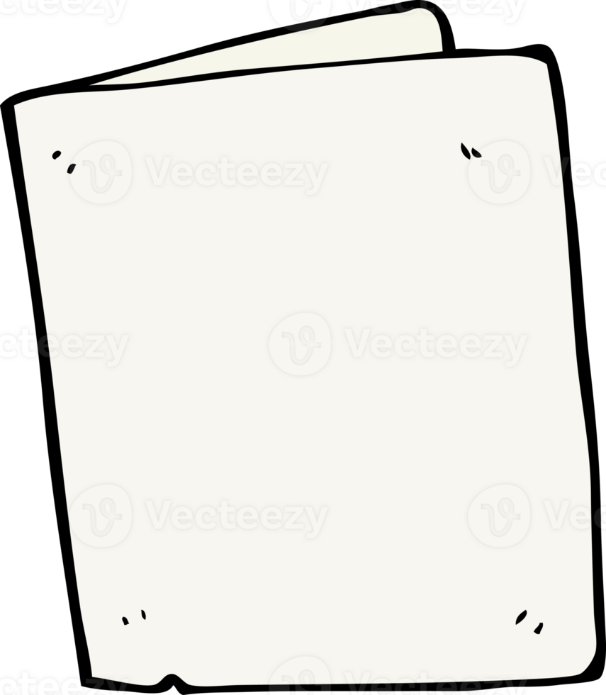 cartoon folded card png