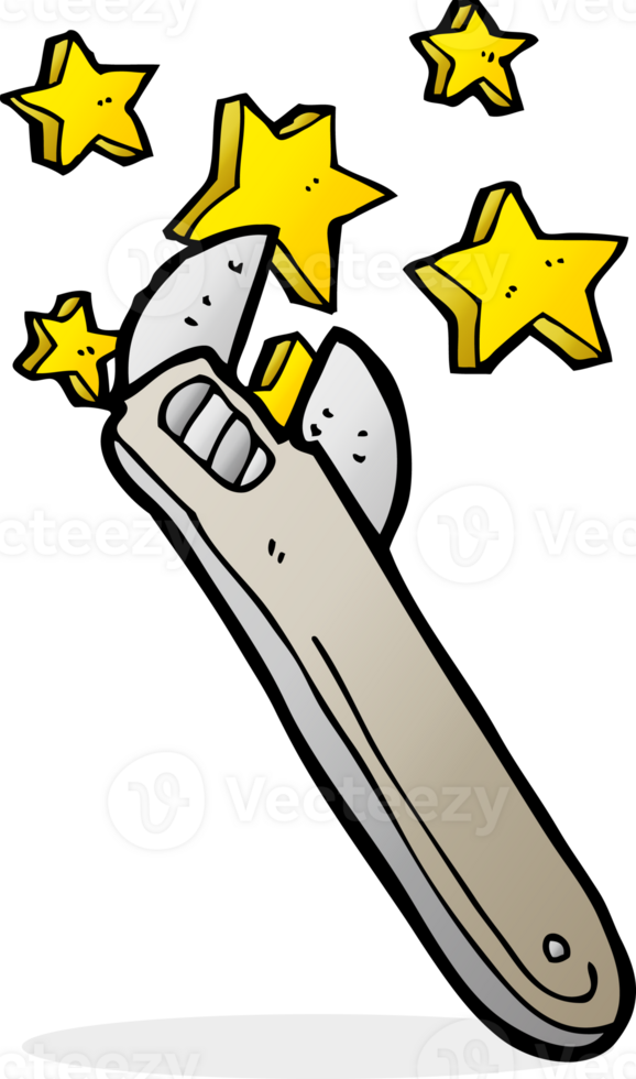cartoon adjustable spanner png