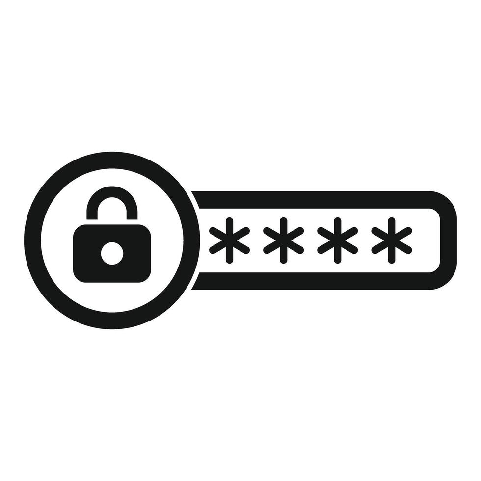 Password access icon simple vector. Best security level vector