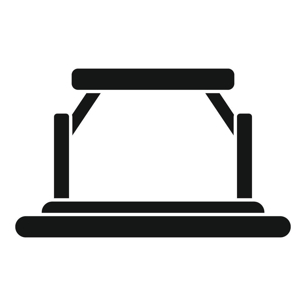 Interface vr platform icon simple vector. Game tech cyber vector