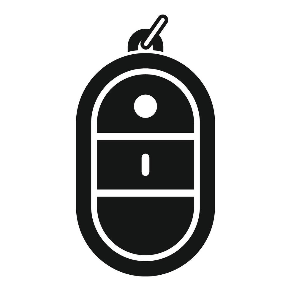 Secured remote control icon simple vector. Access vehicle vector