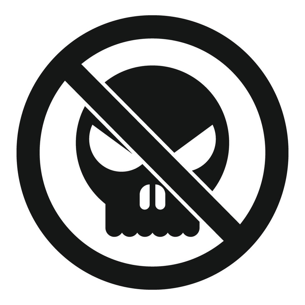 Stop dos attack icon simple vector. Secured hacker vector
