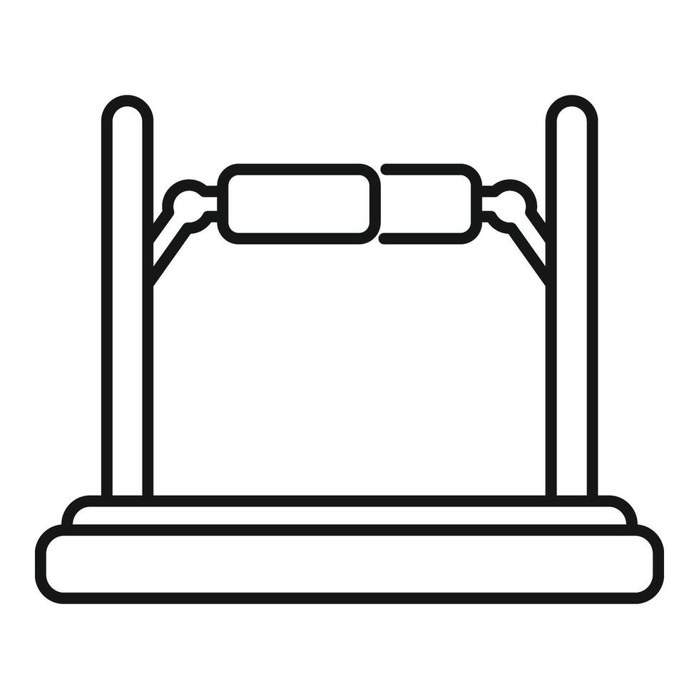 Vr platform experience icon outline vector. Game tech glass vector