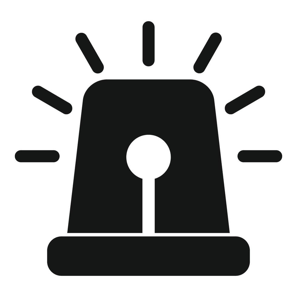 Flash light icon simple vector. Anti terrorist attack vector