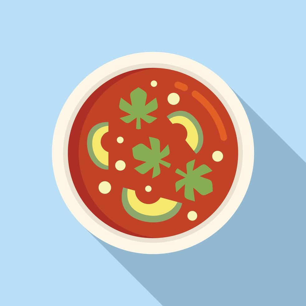 Dining repast cook cream icon flat vector. Savory repast vector