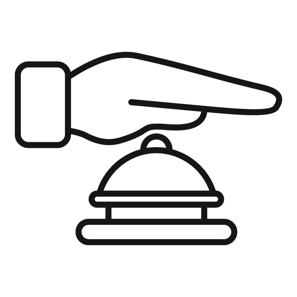 Digital stop ringer theft icon outline vector. Access vigilant vector